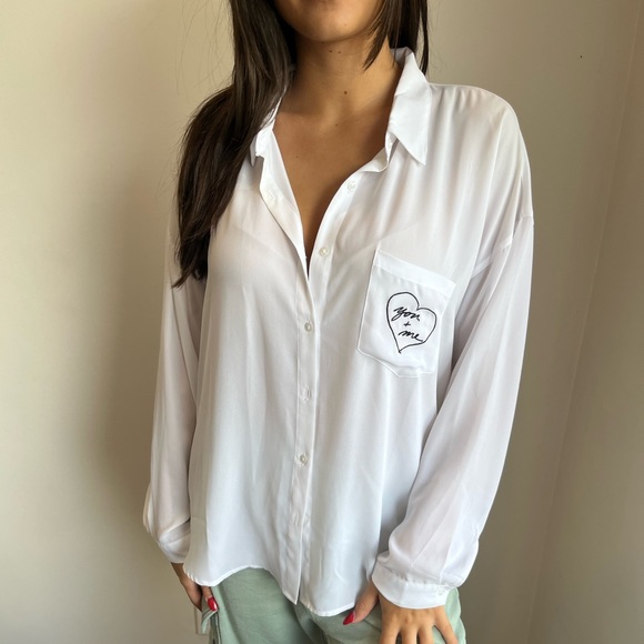 White Long Sleeve Blouse - Picture 4 of 4